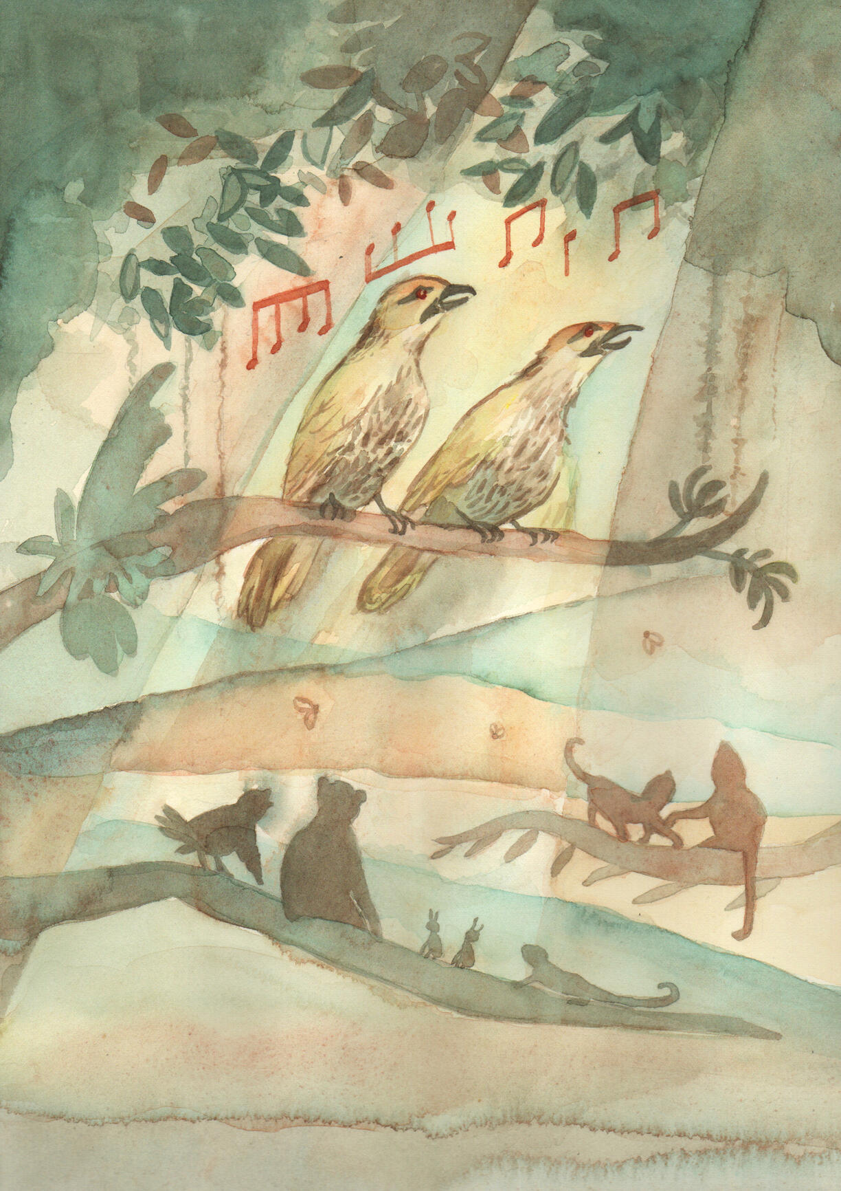 Bahagia and Munia, the Forest Songbirds