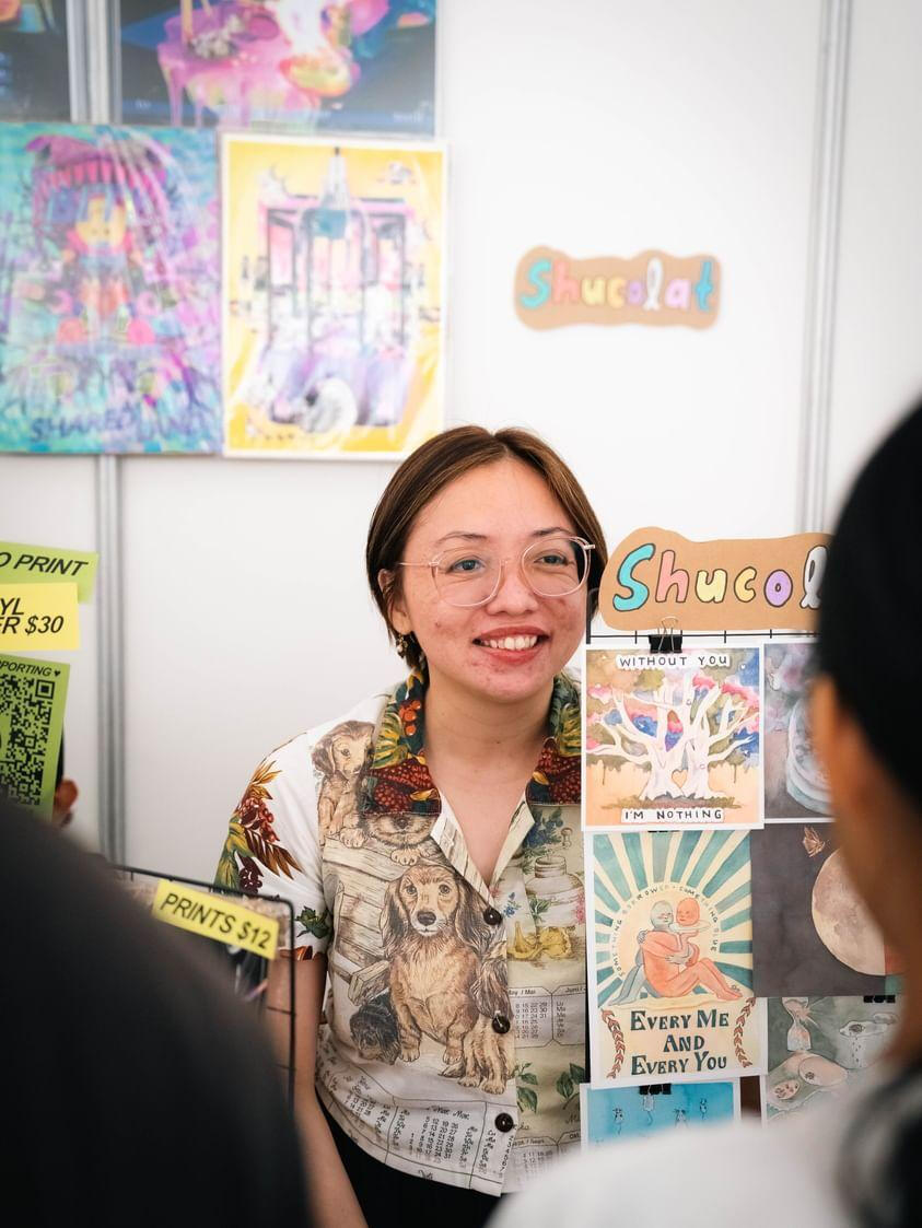 Illustration Arts Festival, 6-7 July'24, Artspace@Helutrans Tanjong Pagar, Singapore. Credits: Meng Fei (@flybright.cr8).