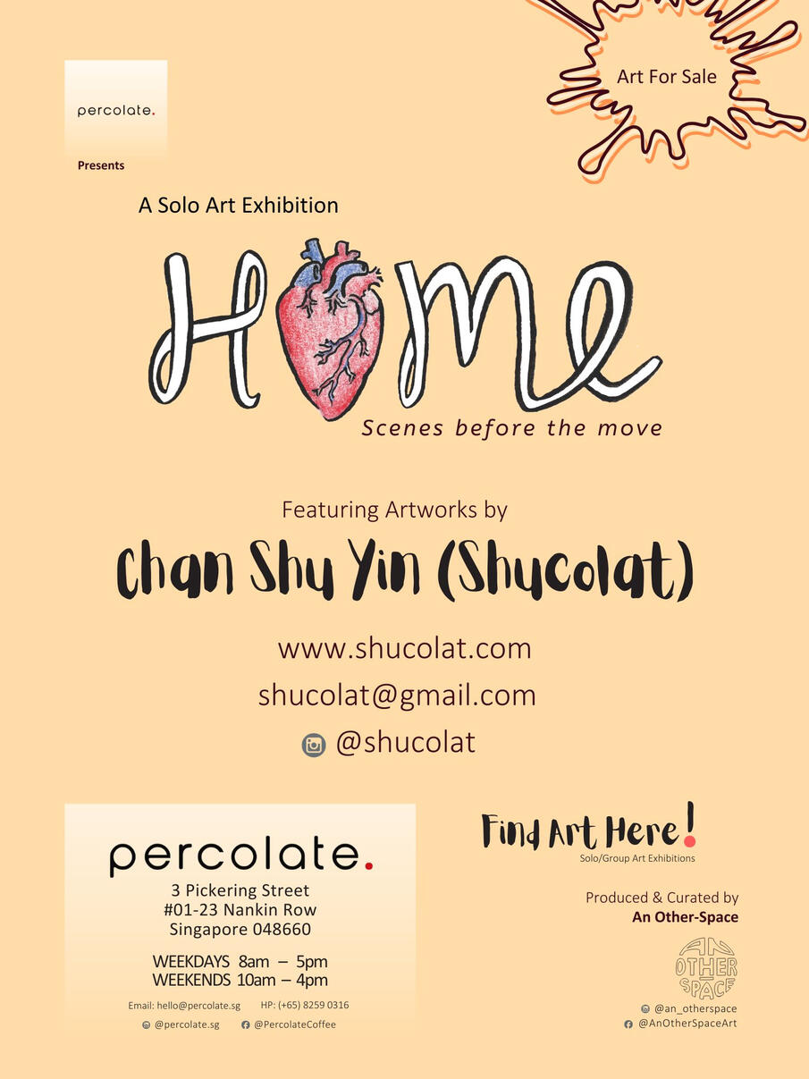 Solo Show at Percolate Cafe (Pickering), 9 October - 12 November'25 (extended, currently ongoing).