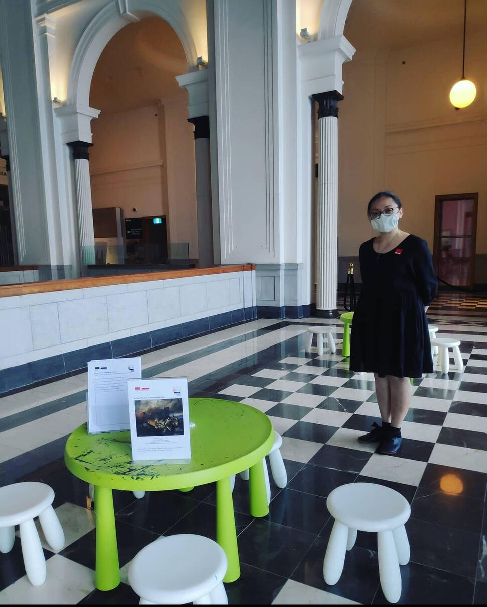 Light To Night Festival (2021), National Gallery Singapore, conceptualised & facilitated 2 art-as-therapy booths