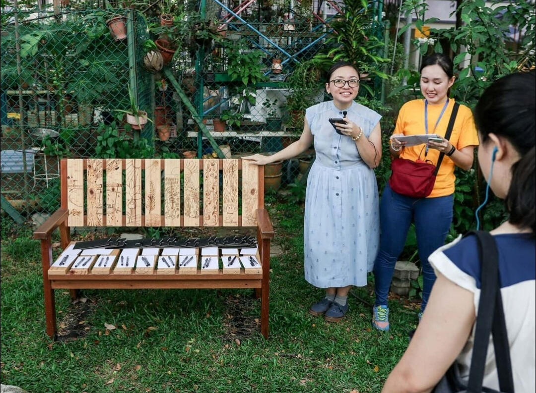 Community artist-art therapist for 'Of Gardens and Dreams, Taman Jurong', as part of Singapore Art Week (2020). Credits: Azmi