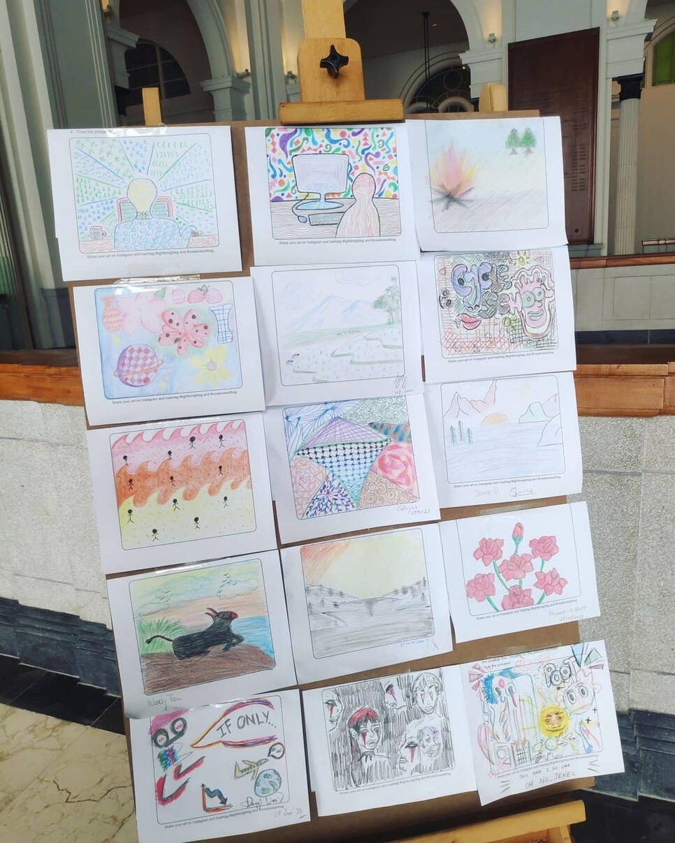 Light To Night Festival (2021), National Gallery Singapore, conceptualised & facilitated 2 art-as-therapy booths