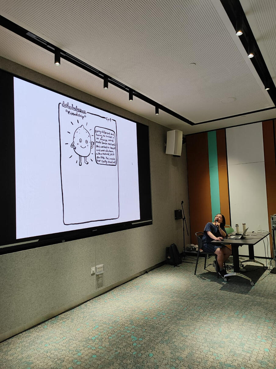 Out of Panels! Comic Reading at National Library Singapore, 7 November'25 with T. Shuxia and Seth Aw.