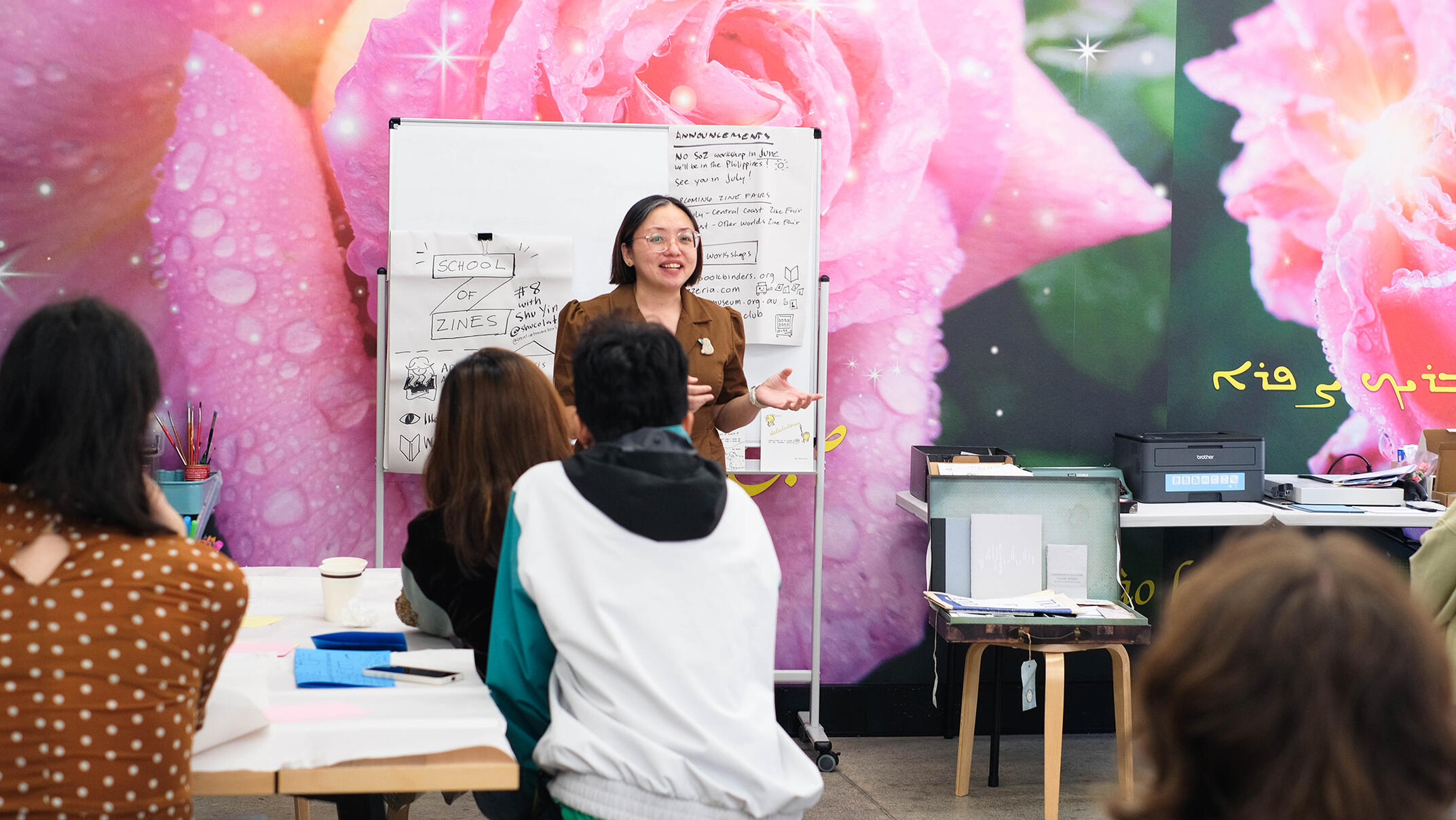 School of Zines workshop on Mending in Zine Making and Art As Therapy, 15 May'25 Arts & Cultural Exchange, Parramatta, Sydney. Credits: Aphrodite Delaguiado