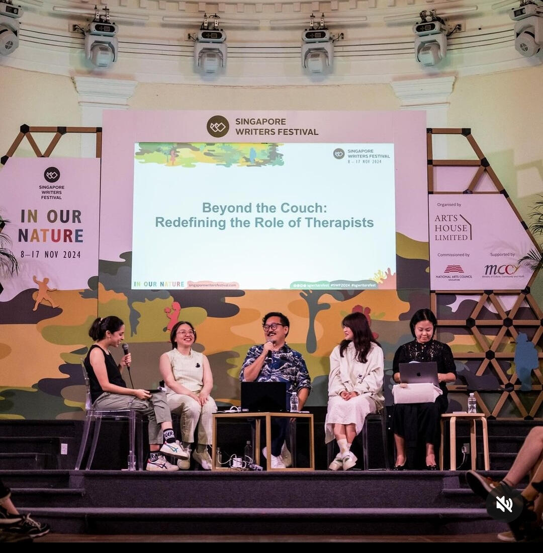 Beyond the Couch: Redefining the Role of Therapists panel, 17 November'24, The Arts House, Singapore Writers Festival 2024